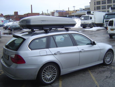 BMW 3 sarjalainen ja Hapro Roady 450 , hieno yhdestelma\\n\\n20.03.2012 17.46